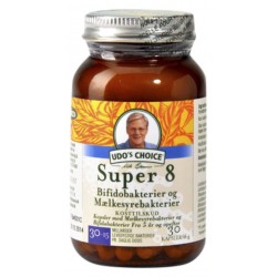 Udo's choice Super 8 plus mælkesyrebakterier - 30 kapsler